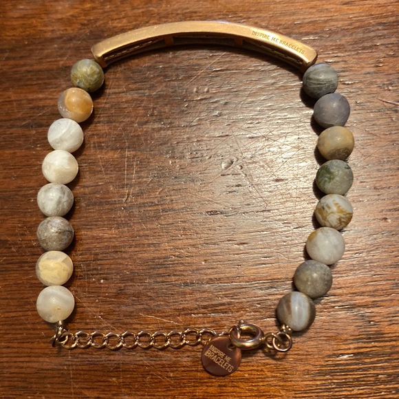 Inspire me bracelet” always my grandmother forever my friend “sunstone beads - Picture 9 of 13